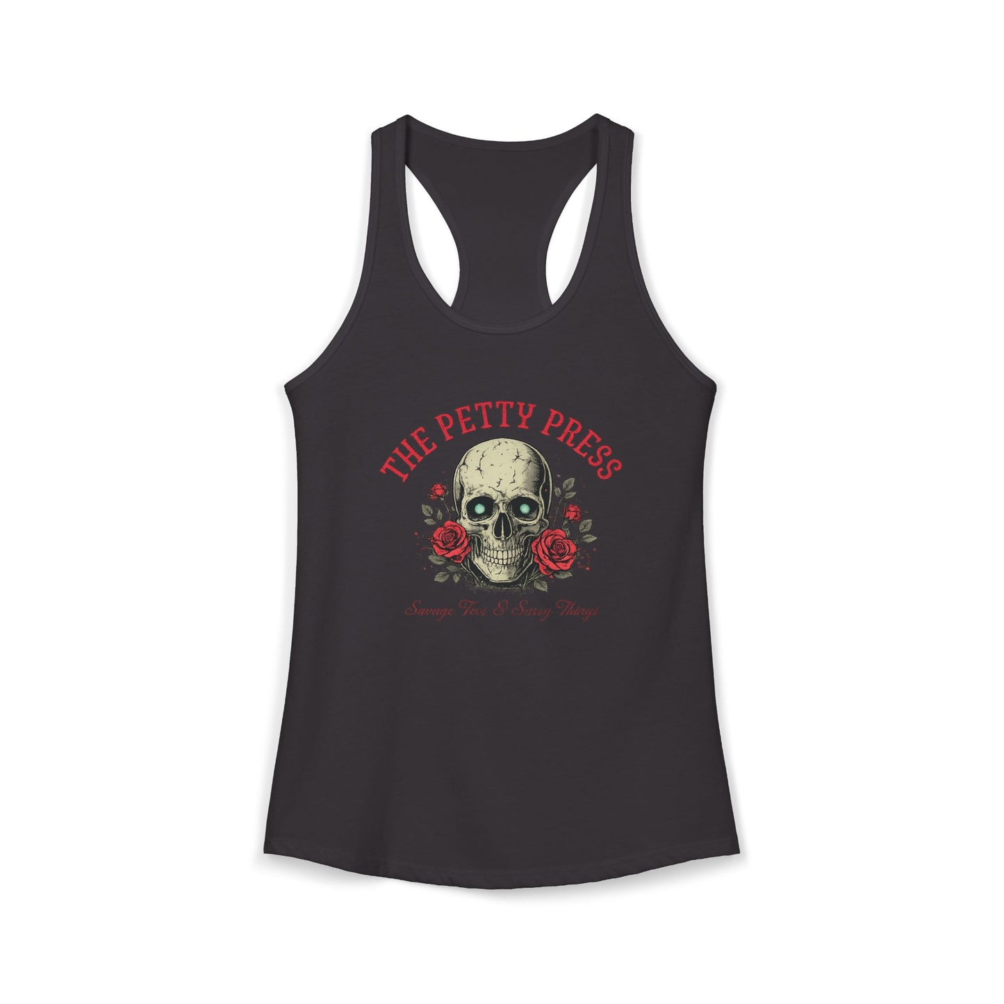 Skull & Roses Racerback Tank — Petty Press Merch