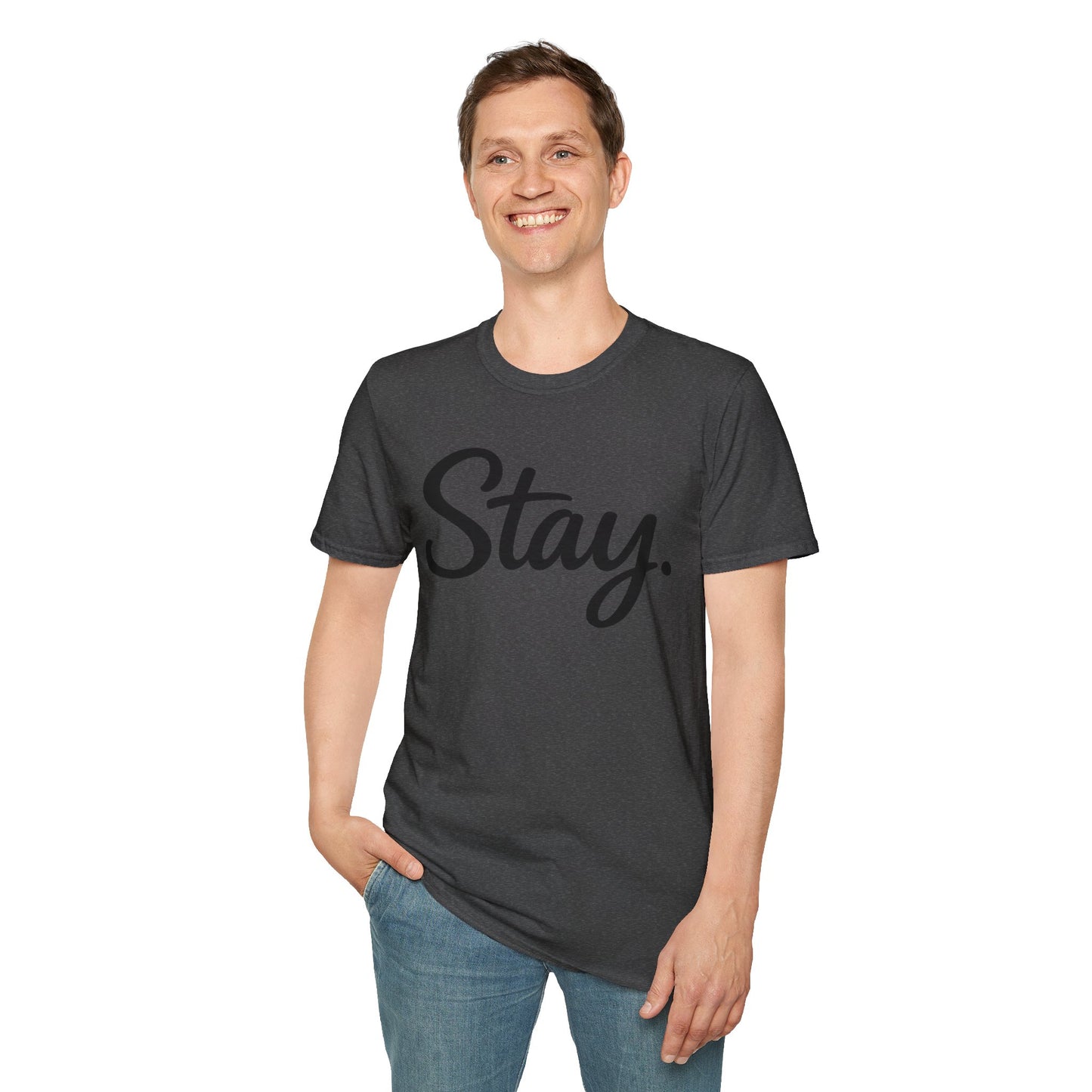 Stay. T-Shirt — 988 Suicide & Crisis Lifeline Awareness Tee