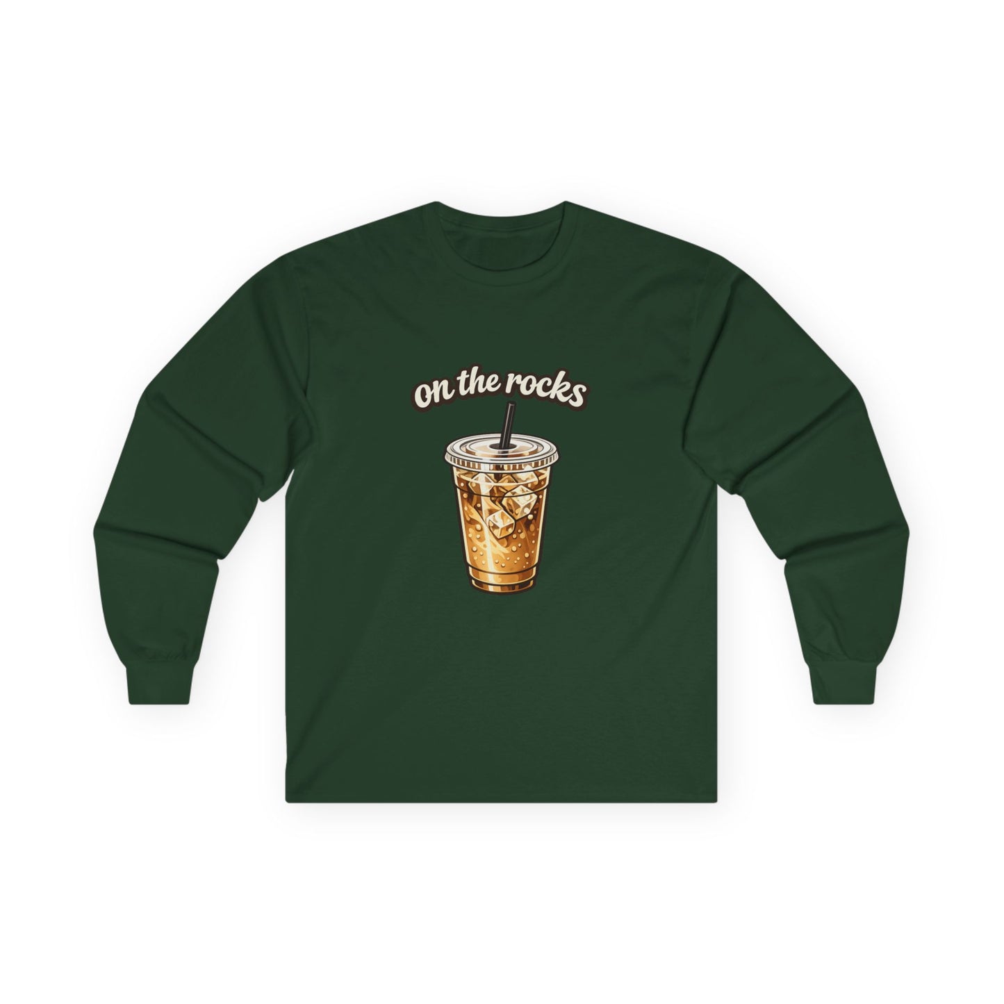 Unisex Long Sleeve Coffe "On the Rocks" Tee