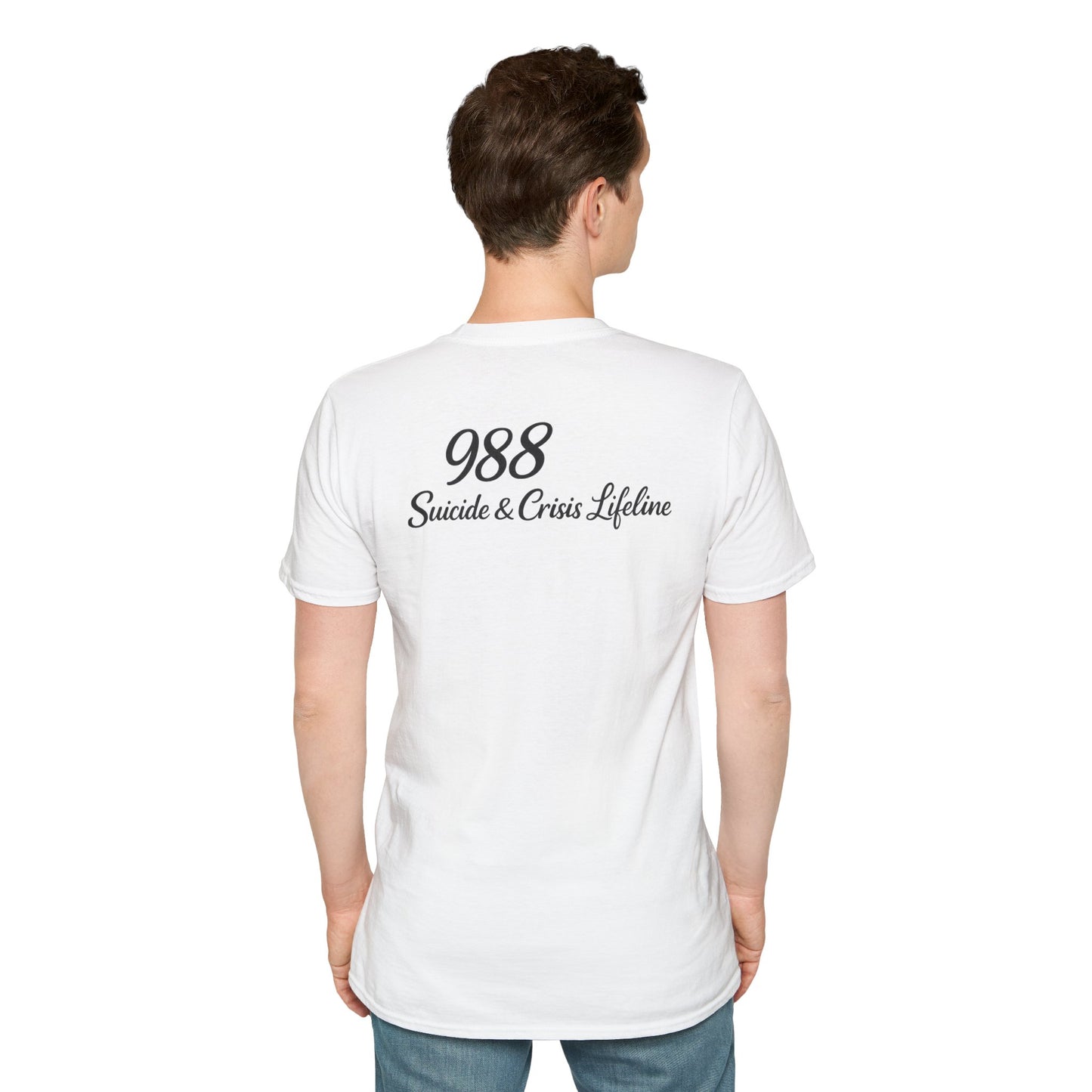 Stay. T-Shirt — 988 Suicide & Crisis Lifeline Awareness Tee
