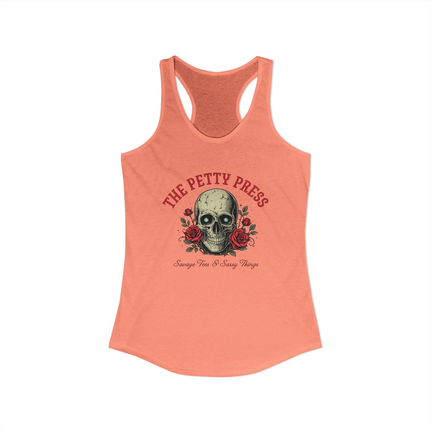 Skull & Roses Racerback Tank — Petty Press Merch