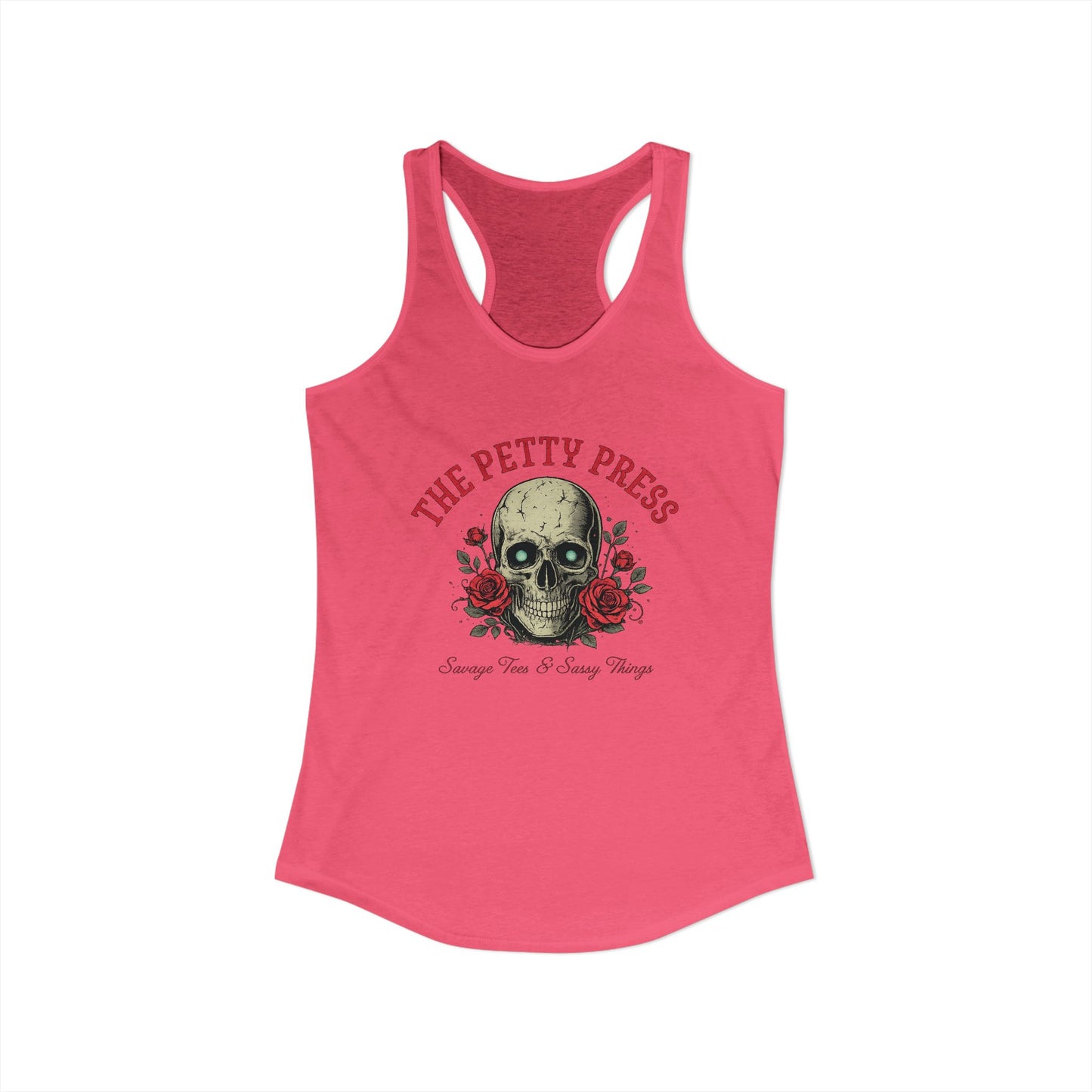 Skull & Roses Racerback Tank — Petty Press Merch