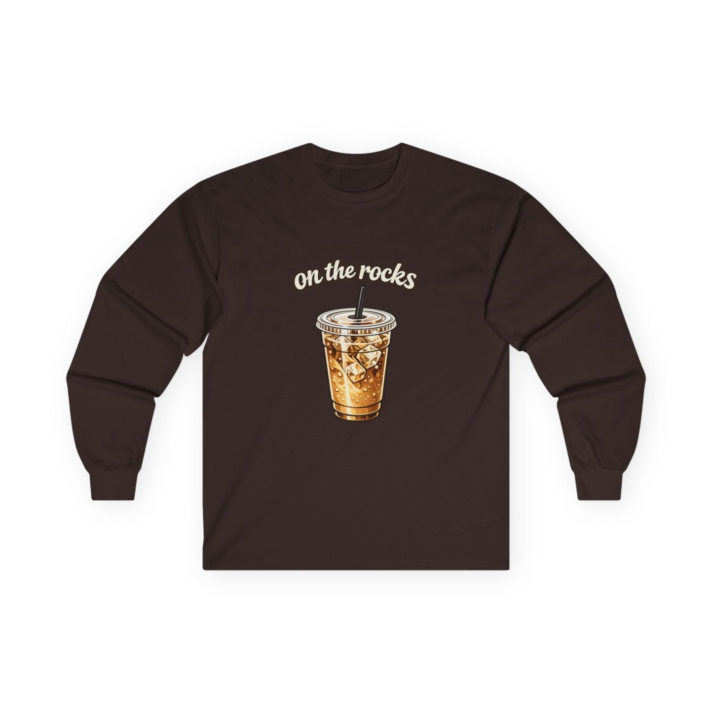 Unisex Long Sleeve Coffe "On the Rocks" Tee