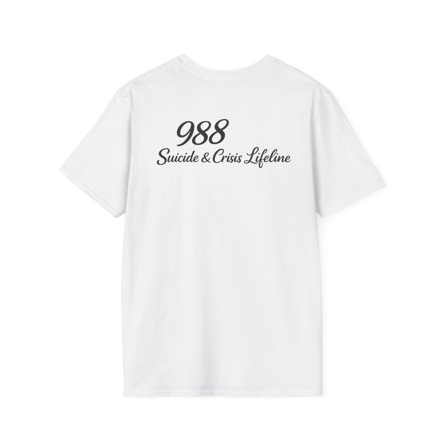 Stay. T-Shirt — 988 Suicide & Crisis Lifeline Awareness Tee