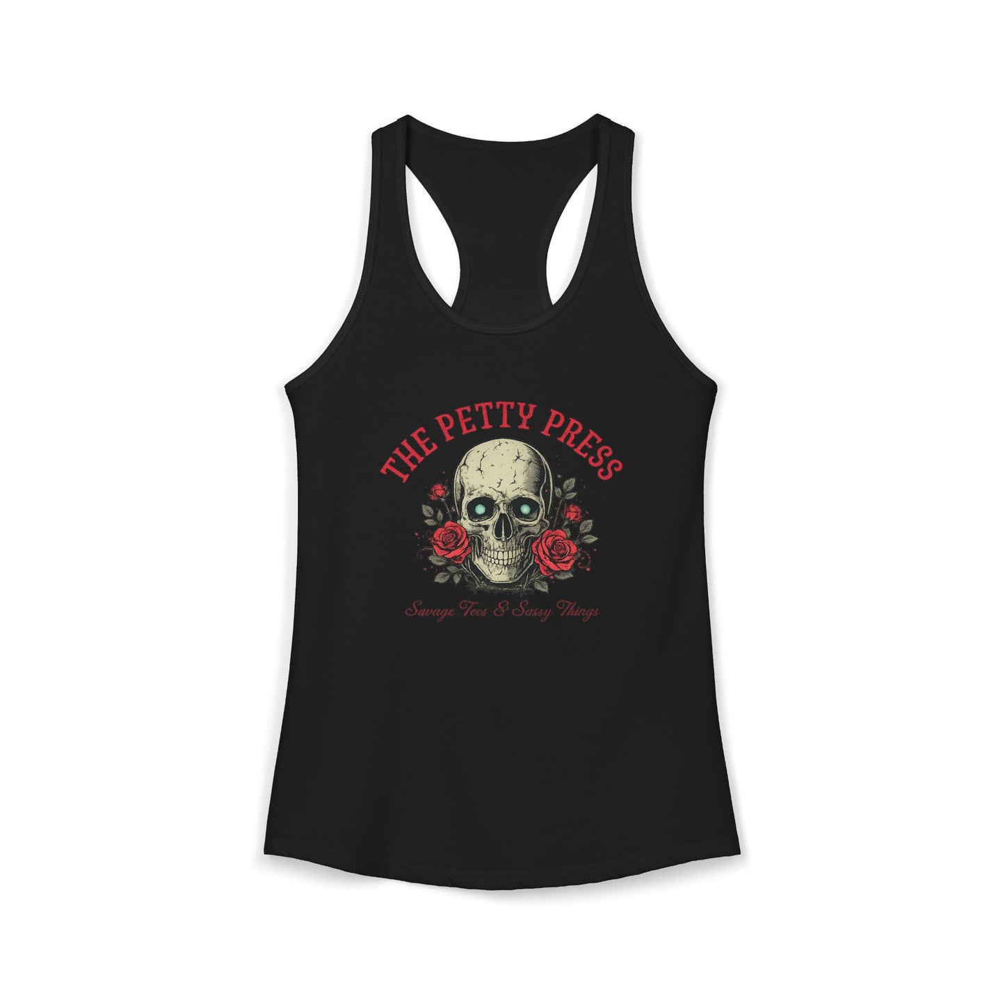 Skull & Roses Racerback Tank — Petty Press Merch