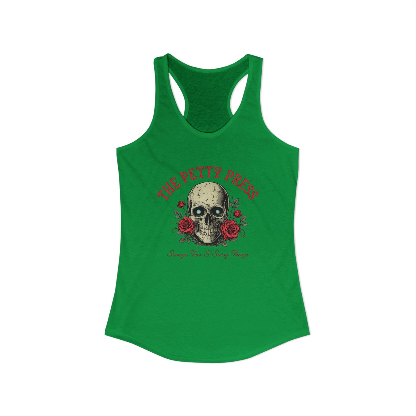 Skull & Roses Racerback Tank — Petty Press Merch